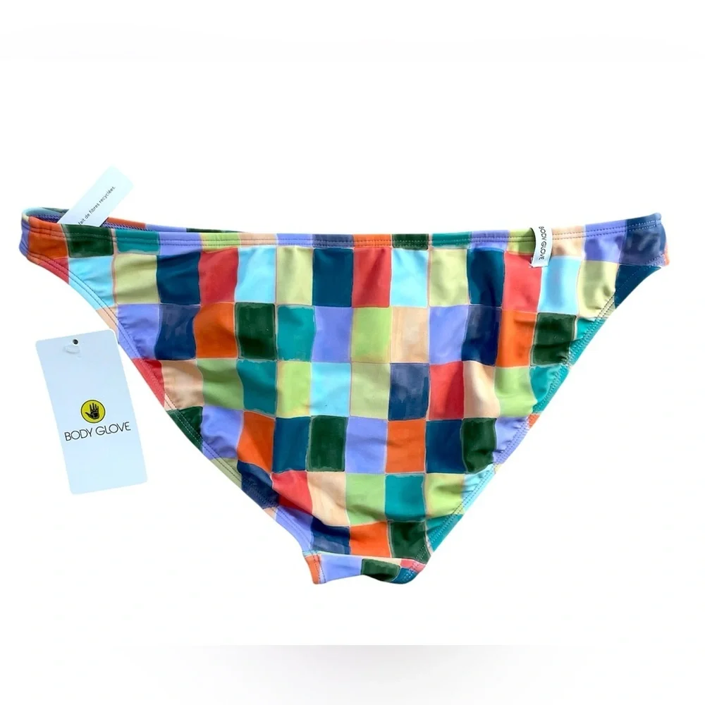 Body Glove Rosalia Aloha Vibes Low Rise Bikini Bottom Swimsuit Size L NWT